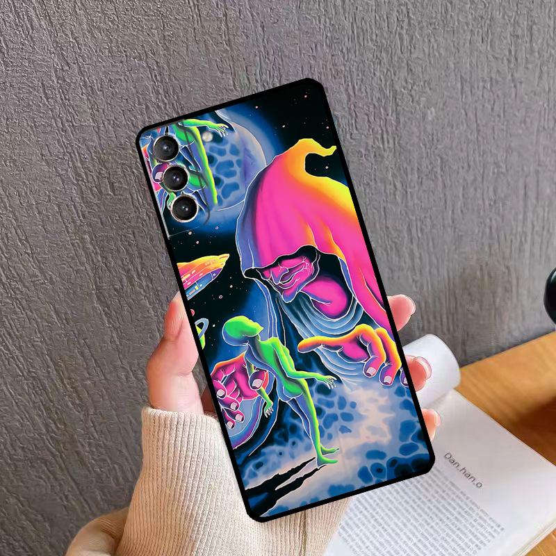 Mushroom Moon Shroom Farmer Phone Case For Samsung Galaxy S24 S26 Ultra S20 S21 S22 S23 S25 Plus S10 S24 S25 FE Cover