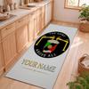 Glentoran FC Customizable name kitchen floor mat easy to clean and wipe down Suitable for kitchens living rooms and entryways—a perfec