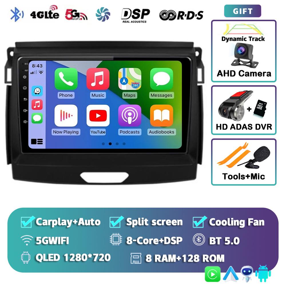 Android 14 Carplay 2 Din Car Radio For Ford Ranger 2015 2016 2017 2018 2019 2020 Autoradio GPS Multimedia 2din Head Unit Stereo