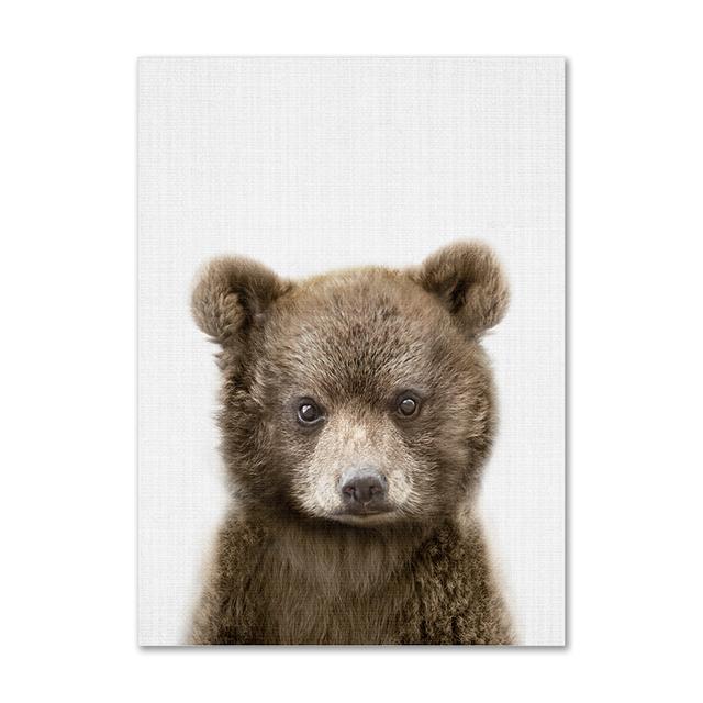 Koala, králík, veverka, slon, plátno, plakát pro dětský pokoj, nástěnný obrázek, tisk zvířat, plátno, malba, severský dětský pokoj