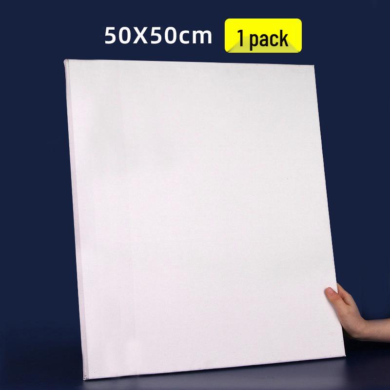 Round Solid Wood Oil Painting Frame with Linen Cotton Canvas