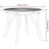 Garden Table Ø 110 cm Solid Acacia Wood