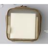 Mesh Square Pouch with for Decorating Marks Dividers, Notebooks, Brand, Beige, DA-PO01-BE