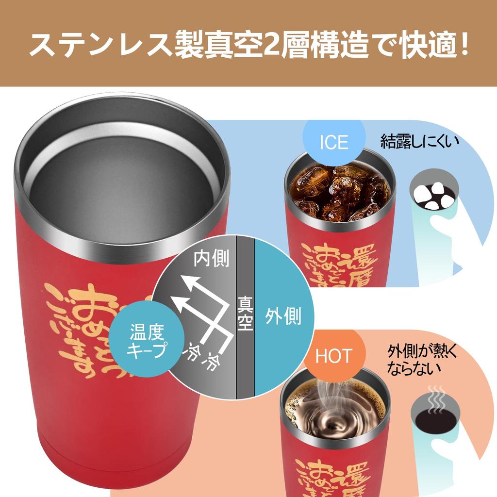 Livole 60th Birthday Present for Men Women 60th Birthday Present Popular Gift Tumbler Heat Insulation Cold Insulation Vacuum Insulated Stainless Steel