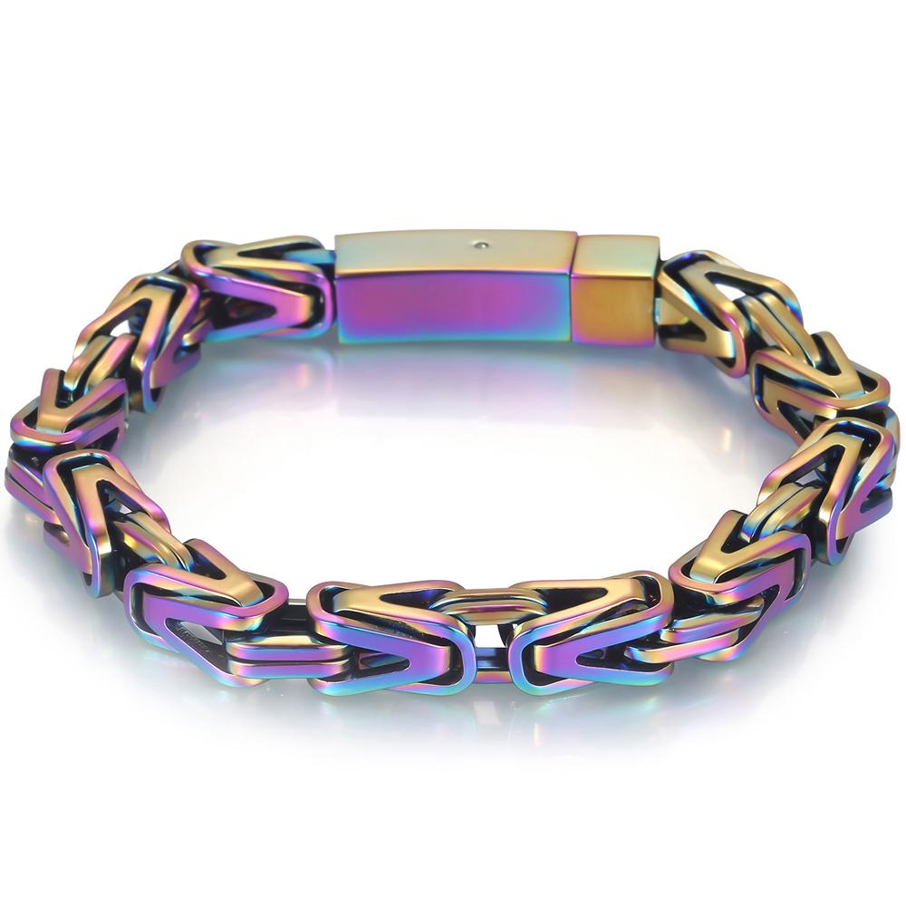 

Gold Color Bracelet for Men Stainless Steel 8MM V Shape Chain Men s Wrist Arm Jewelry Birthday Gifts for Boys Him Engraveable 22cm