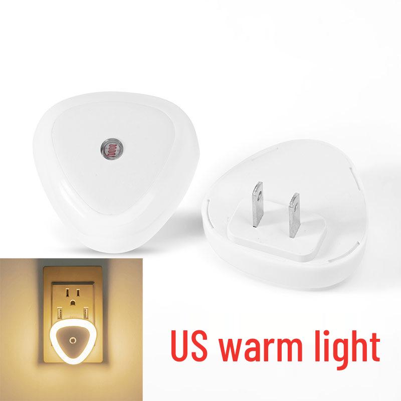 Triangle US Plug Smart LED Night Light - Energy-Saving Induction (1, 2, 4, or 6 Pack)