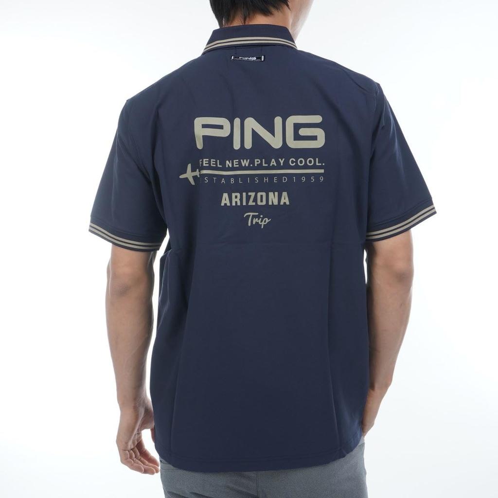 Ping Apparel Men's Short Sleeve Polo Shirt (Moisture-Wicking, Quick-Drying) / Golf / 621-5160301 120_Navy L