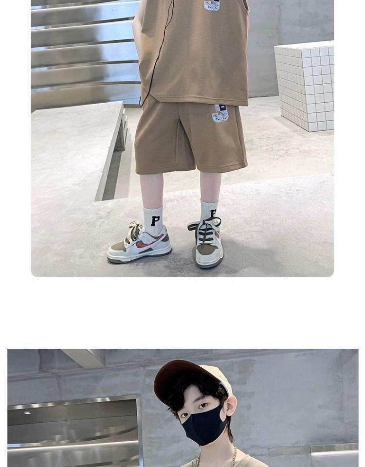 Boys' 2024 Cool Summer Sleeveless Vest Suits - Stylish Street Sportswear for Kids