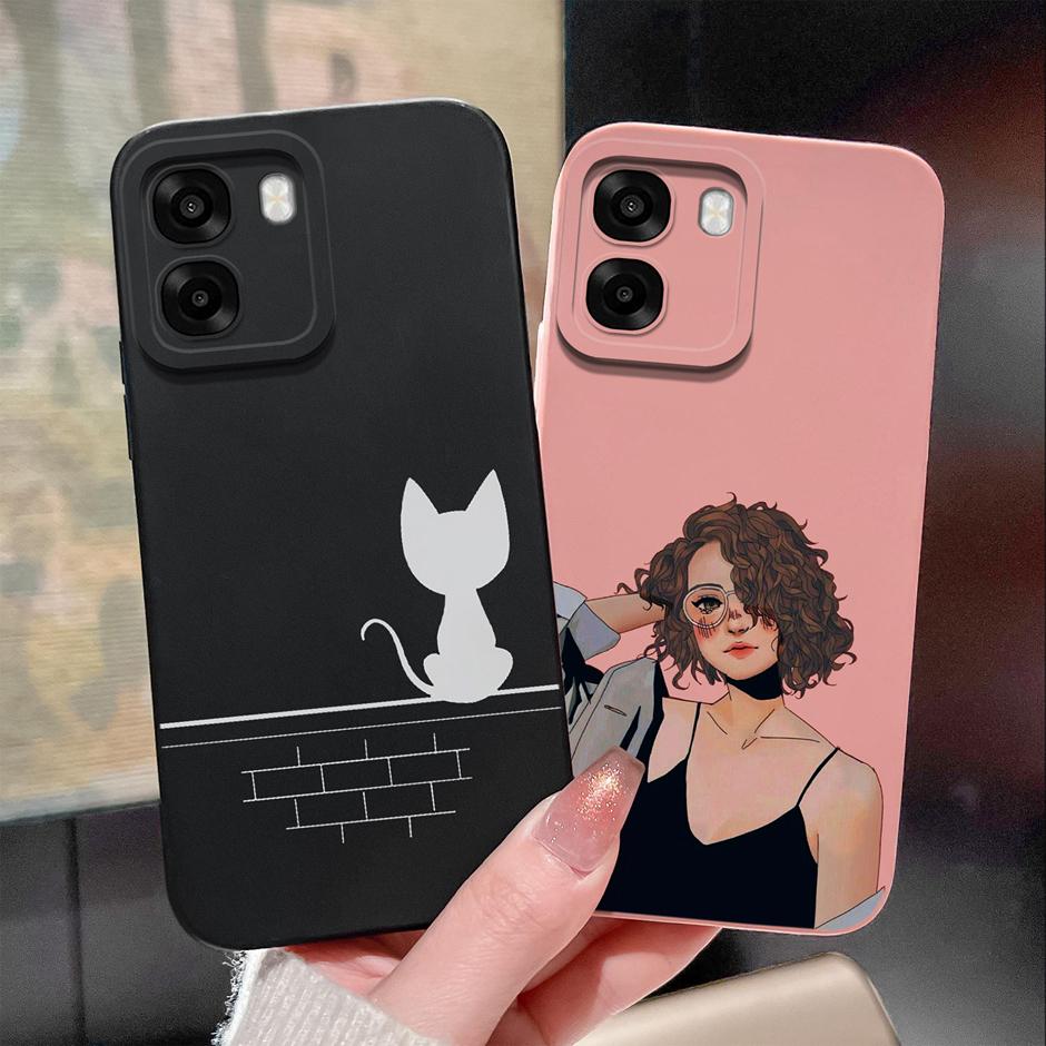 Per Oppo A6 A6x A6s 4G 5G Custodie Carine Cartoni Animati Dolci Ragazze Morbido Silicone Liquido Paracolpi Protettivo Cover Per OppoA6 A6x A6s Fundas