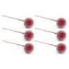 100 peças Flor de Baga Artificial Mini Fruta Geada Azevinho Berries Decoração para Casa Festa de Casamento
