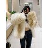 Premium Autumn and Winter New White Woven Environmentally Friendly Fox Fur Coat Women's Medium and Long Coat