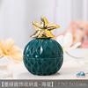 Creative Dark Green Mini Ceramic Storage Jar Cartoon Gold Animal Candy Jar Home Jewelry Storage Box Wedding Holiday Decoration