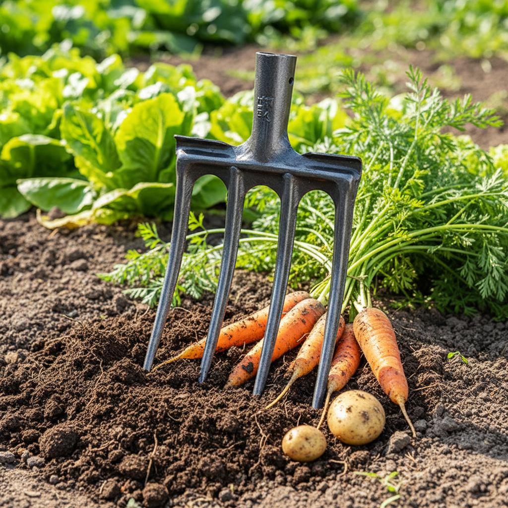 Garden Tool High-Manganese Steel Agricultural Digging Fork For Soil Turning Harvesting Multi Purpose