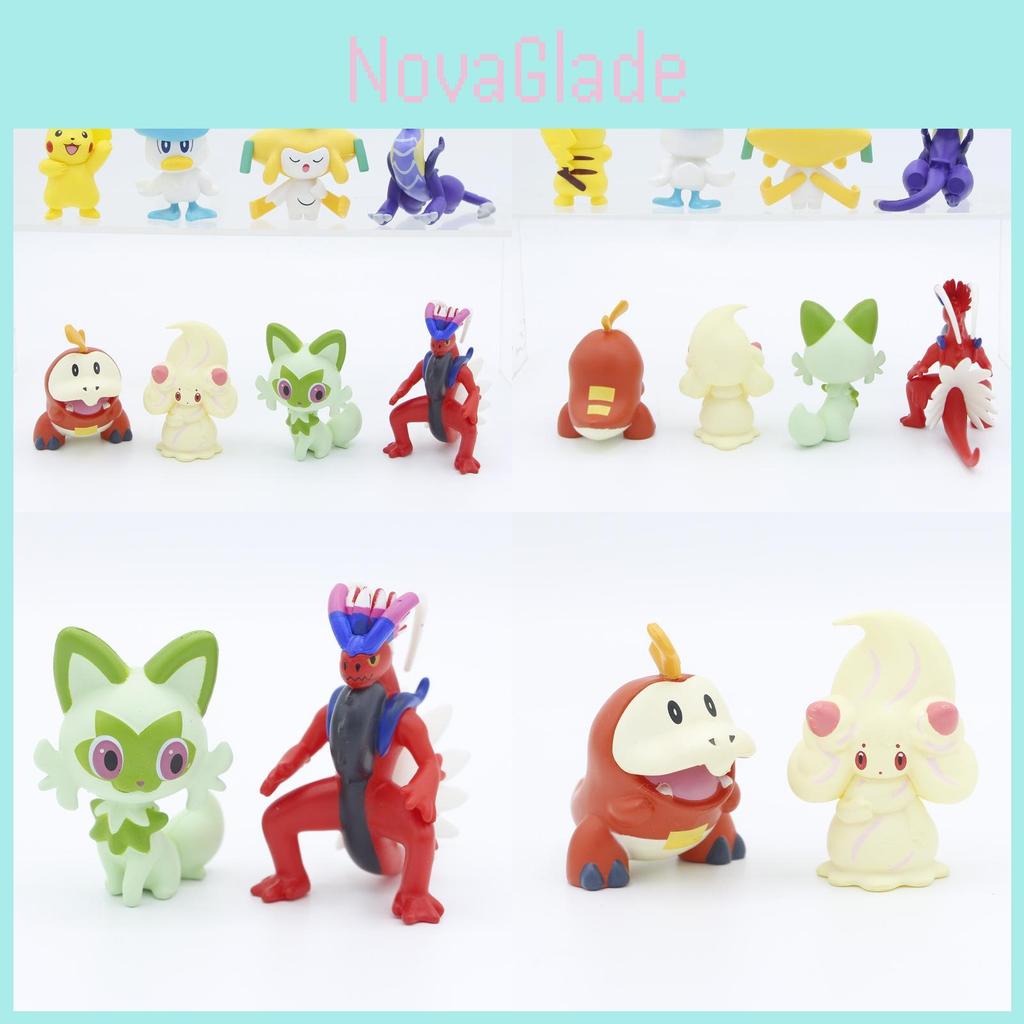 Adorable Paldea Partner Figurine Colorful Pokmon Cake Decoration Pvc Anime Toy