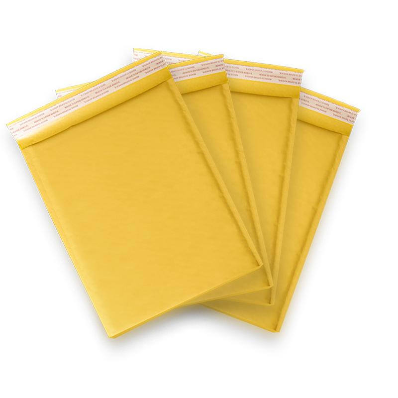 Kraft Paper Bubble Mailer Self-Adhesive Padded Envelope Yellow Foam Packaging