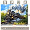 2D Classic Steam Train Backdrop, Outdoor Scenic Photography Background