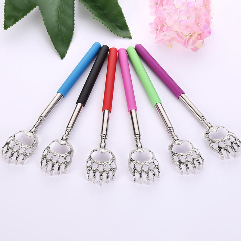 1Pc Ghost Hand Stainless Steel Claw Telescopic Creative Retractable Back Itching Device Massager Massage Tool for Relaxing The Back