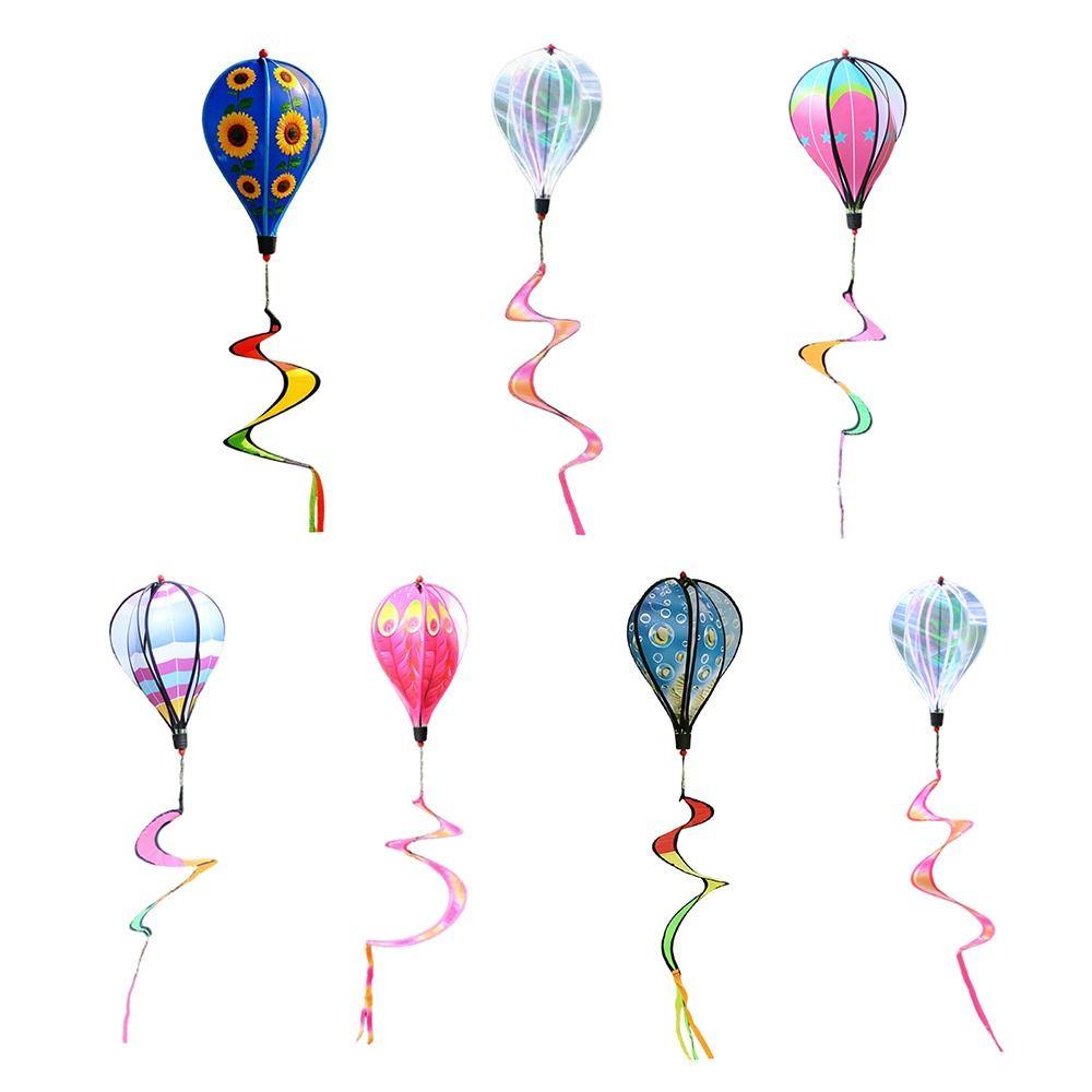 Drehbares Design Heißluftballon Buntes Design Gartenwindmühle Windrad Garten Dekoration