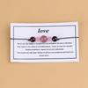 10mm Strawberry Rose Quartz Adjustable Wax Cord Bracelet