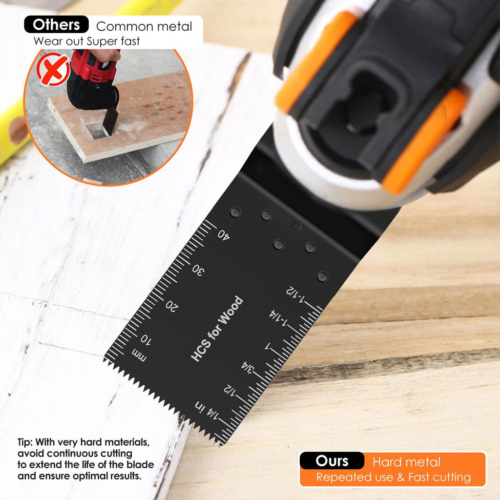 10/50PCS Bimetal Oscillating Multi Tool Saw Blade Quick-Release Semi Circle Oscillating Saw Blade Electrica Power Cutting Tools