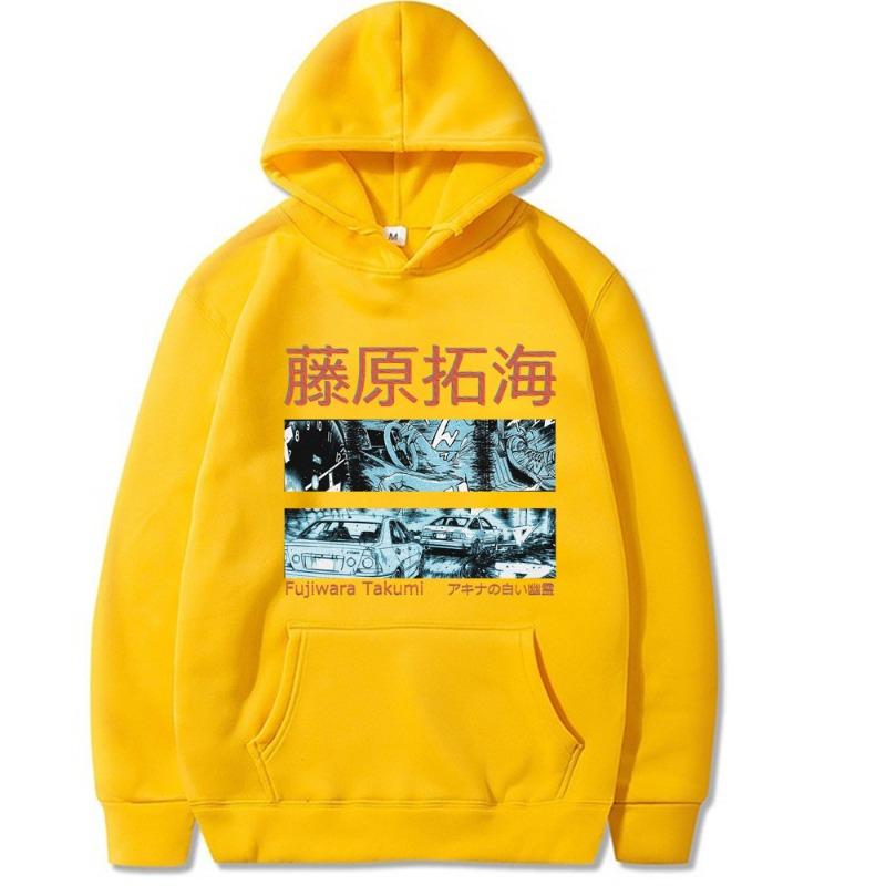 Initial D Fujiwara Takumi New Men's Hoodie Vintage Unisex Pullover Men Vintage Graphic Hoody Tops Oversize Clothing Streetwear