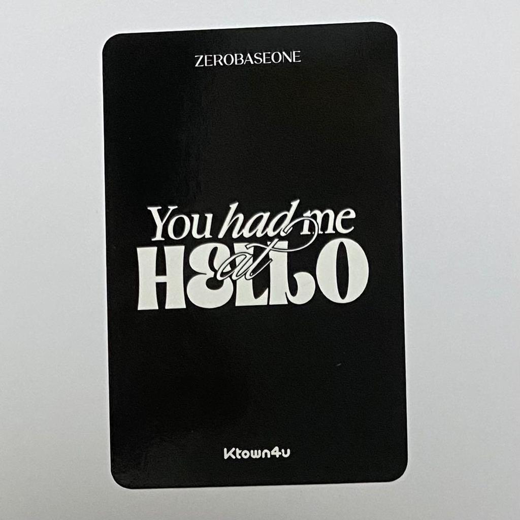 [USED] ZEROBASEONE Zebewan Ricky Trading Card Bonus Ktown4u