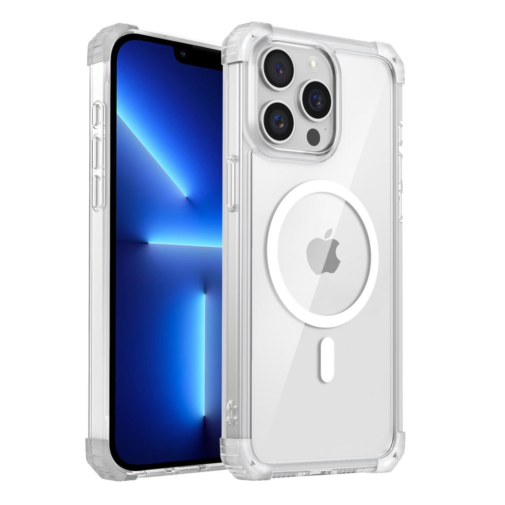 Pro iPhone 13 Pro Max Magnetický kryt na telefon TPU+PC Zadní kryt Kompatibilní s MagSafe