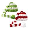 Strickmütze für Baby Warm und gemütlich Weihnachts-Beanie-Mütze Winddichte warme Mütze 6-12M Säuglinge Foto-Requisiten Kopfbedeckung