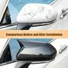 2pcs Ox Horn Side Wing Rearview Mirror Cover Trim Decor Caps Fit For Toyota Camry Avalon 2018- Car External Accessories