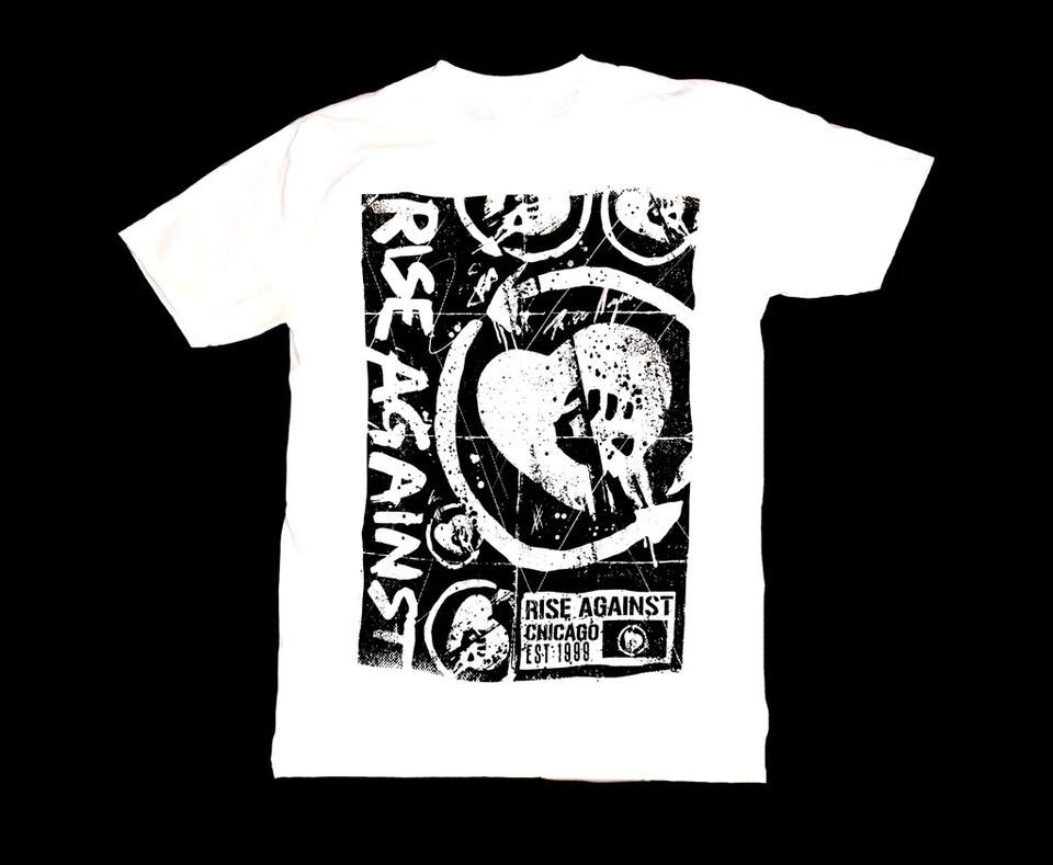 Rise Against Ретро 1988 Чикаго Унисекс Футболка Унисекс Футболка XXXL