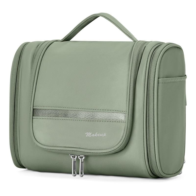 Large Capacity Travel Toiletry Bag Women Men Portable Cosmetic Organizer With Durable Nylon Material Minimalist Design