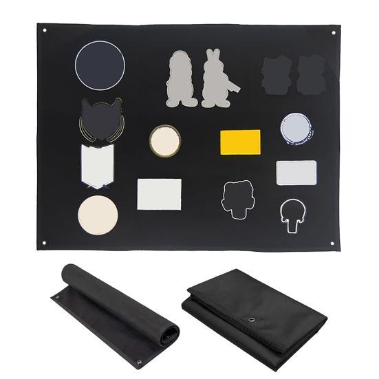 Taktyczna tablica do ekspozycji naszywek, montowana na ścianie, składana, wojskowa tablica na naszywki, rzep, uchwyt na naszywki taktyczne, na naszywki wojskowe, odznaki morale, imienne