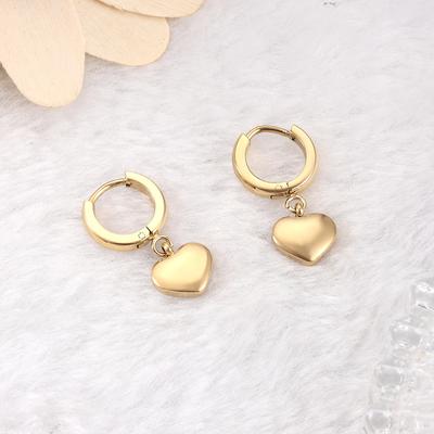 Japanese and Korean Fashion Temperament Ins Cold Wind Earrings Harajuku Rose Gold Personality Love Earrings