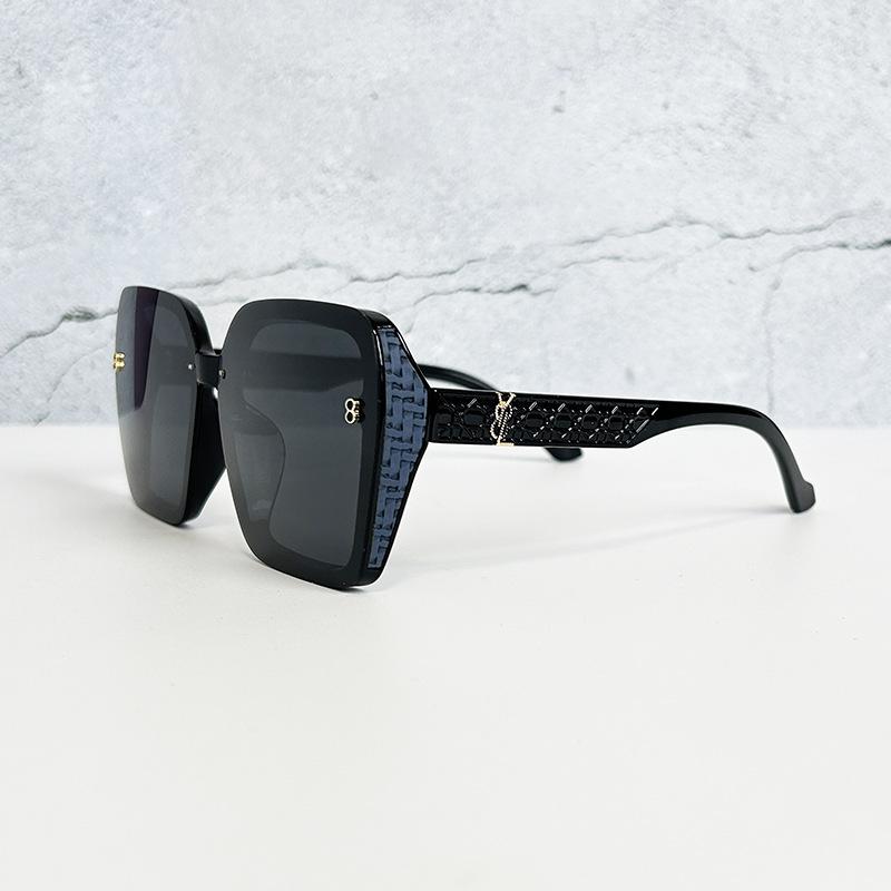 Personalized Mesh Old Temple Sl Sunglasses Men'S And Women'S Trend Glasses Polarized Retro Large Frame Sunglasses