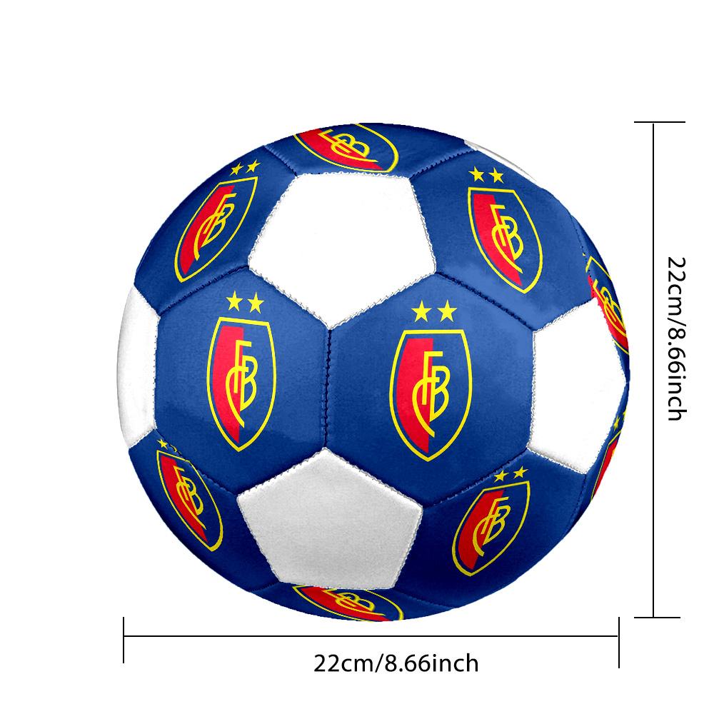 1PC FC Basel 1893 taglia 5 pallone da calcio PrahaPallone da Calcio Indoor Colorato Per Tutte le Età Cucito a Macchina PVC Pronto per la Competizione Resistente Alto Rimbalzo