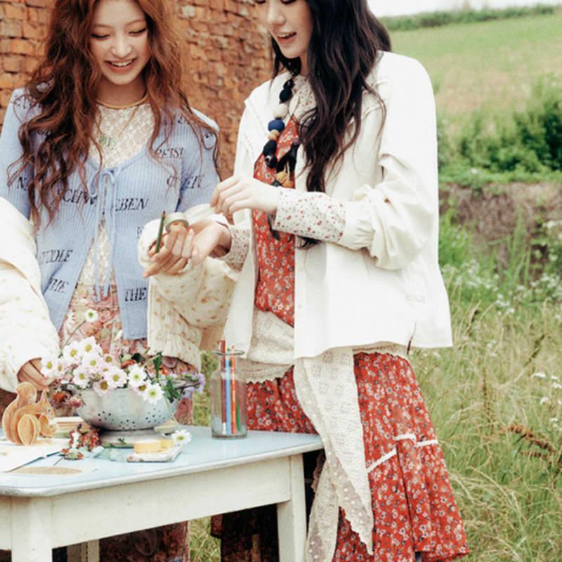 

Thursday Island [KiiiKiii] Lace Patch Scarf_T256MSF135W BE2