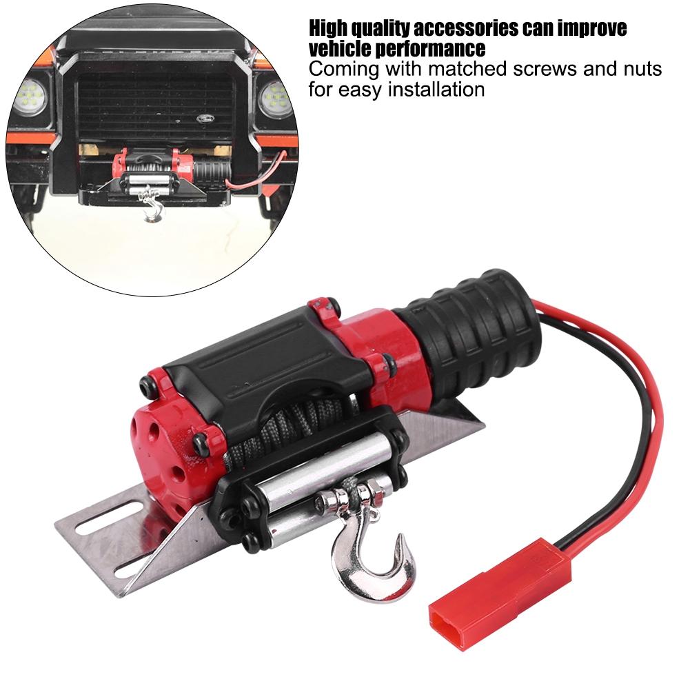 Model Vehicle Accessory Simulation Motor Winch for  -4 SCX10 1/10 Scale RC Crawler Car (#1)