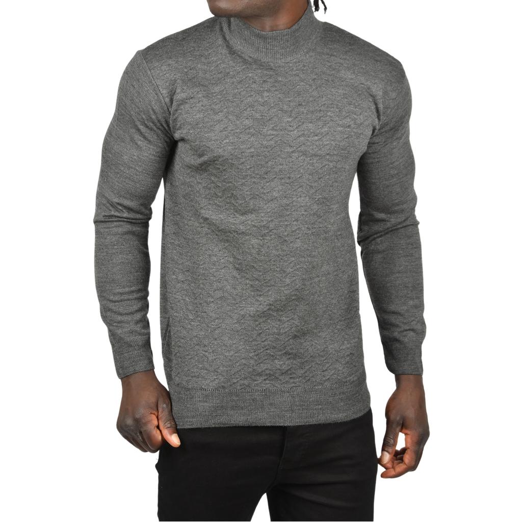 DeepSEA Rollkragenpullover mit halbem Rollkragen und Zickzackmuster, schmaler Schnitt, Rollkragenpullover 2505496