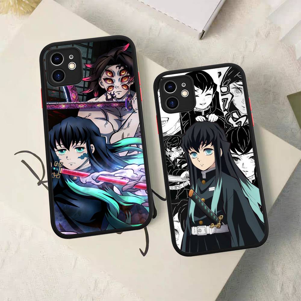 Muichiro Tokito Demon Slayer For IPhone 11 12 13 14 15 16 Pro Max Plus X XS MAX Shockproof Matte Back Cover