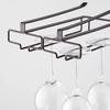 Two rows Goblet Storage Shelf Lightweight Wine Glass Holder Kitchen Storage Shelf  Cabinet Storage