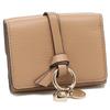 Chloe Alphabet Mini CHC21WP946 F57 26X Tri-fold Wallet, Beige, Women's, [Used]