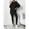 Fashion Casual Knitted Suits Long Pants Suits Women's T Shirts Sports Suits Fashion Elegant Casual Solid Two Piece Set Outfits