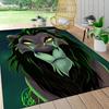 Green Mane Lion Carpet Rug Soft Washable Antislip Home Living Room Sofa Mats Personalized Christmas Rug
