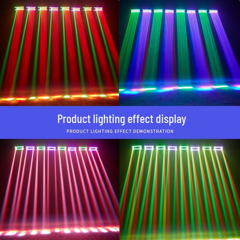 RGBW Wash Light Bar with 6 High-Brightness LEDs for Stage, KTV, Live Rooms & Background Ambiance