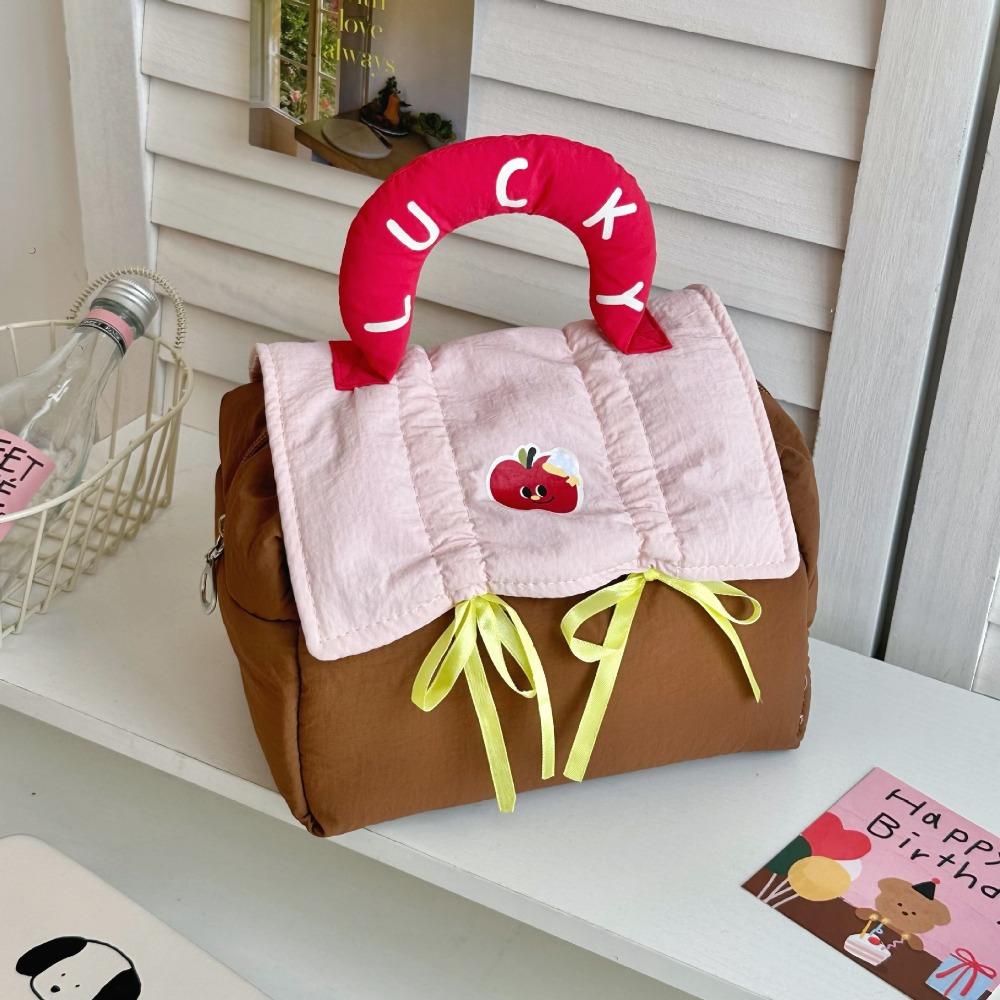 Kawaii Cute Cabin Makeup Bag House-shaped Toiletry Bag Portable Handheld Cosmetic Case  Ladies