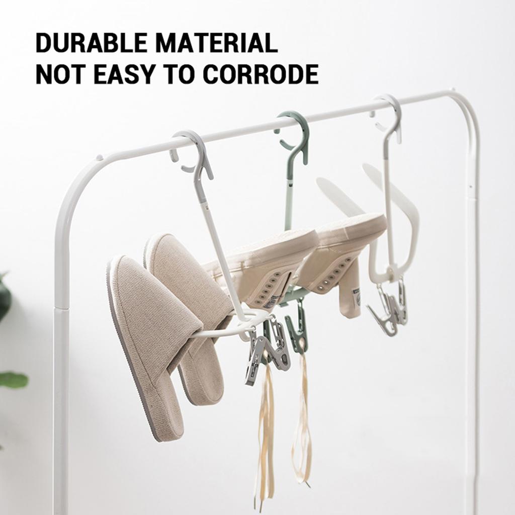 Rotating Shoe Rack Double Hook Shoe Drying Rack Household Shoe Drying Rack