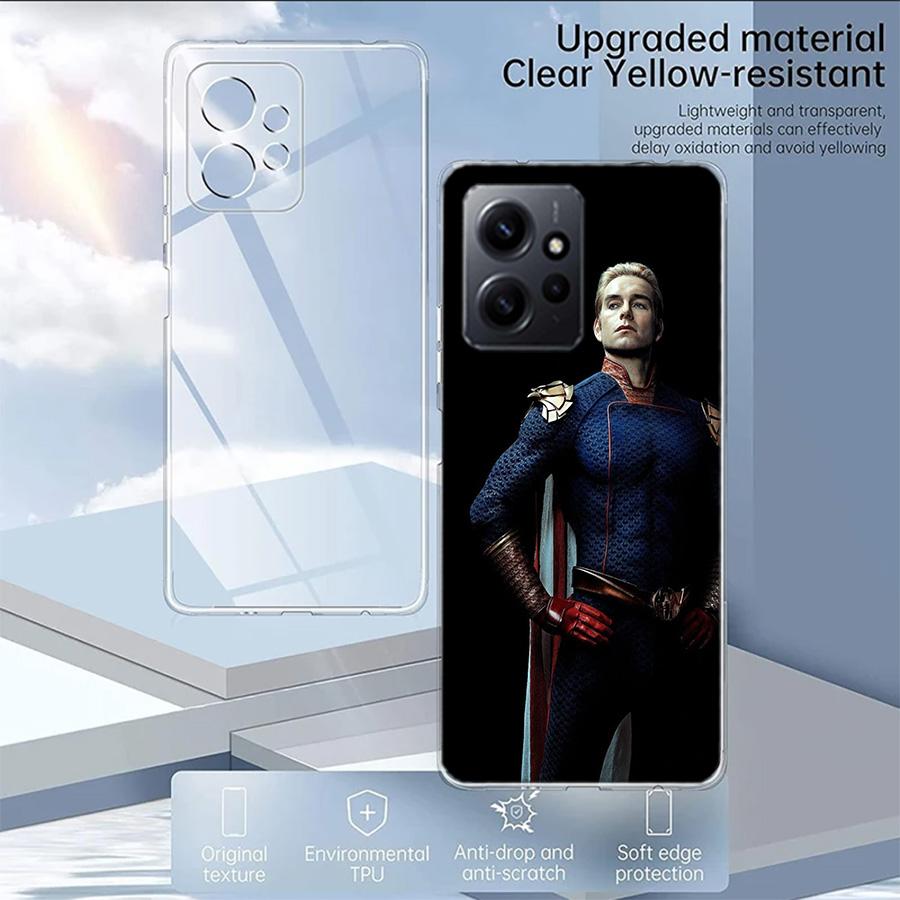 Homelander The Boys Phone Case For Redmi Note 14 15 Pro 5G 13 12 Pro Plus 11 11T 11E 11S 10 Pro 10S 9 9S Cover Cell Clear TPU Ca