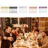 EIOLWJIEO 6pieces Elegant Appearance Stainless Steel Set Durable For Stylish Dining Convenient Storage Serving Spoons Sets, golden