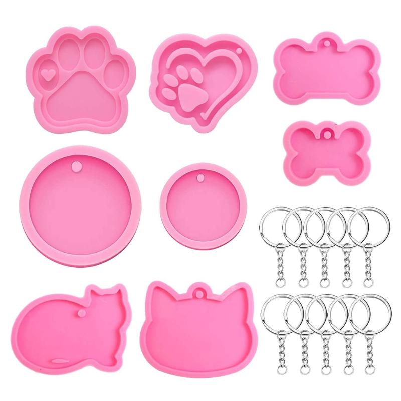 

Подвесной знак, полимерная форма Love Bear для кости, круглый конус для брелка