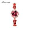 BONARGER Camellia Bracelet Women's Watch Water-Resistant Niche Luminescent Women's Quartz Watch Dress Gift For Lady